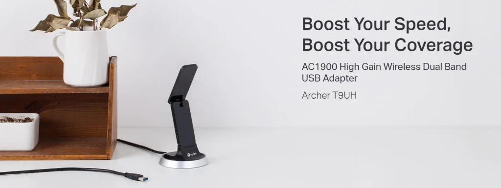 Archer T9UH – מתאם Wi-Fi מהיר עם אנטנה מוגברת וחיבור USB 3.0