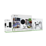 חבילת גיימינג הכוללת קונסולת XBOX SERIES S STARTER EDITION + מטען ובקר SERIES לבן מבית XBOX