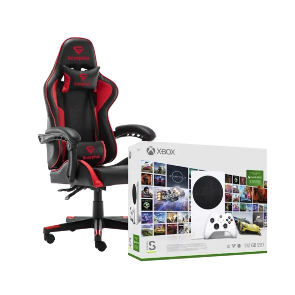 חבילת גיימינג XBOX SERIES S–STARTER EDITION + מושב גיימינג SCORPIUS LIFE