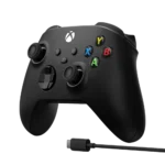 ⁦בקר XBOX Series S | X אלחוטי בצבע שחור כולל כבל ® USB-C⁩ – תמונה ⁦2⁩