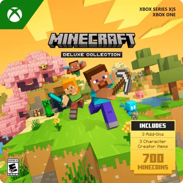 קוד משחק דיגיטלי Minecraft:Deluxe Collection-Xbox Series X|S,Xbox One