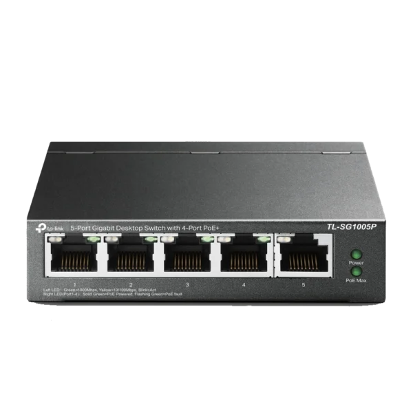 TL-SG1005P 5-Port Gigabit Switch מבית TP-LINK