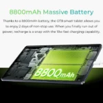 ⁦טאבלט OUKITEL OT8  6+256 11 שחור סוללה 8800mAh⁩ – תמונה ⁦3⁩