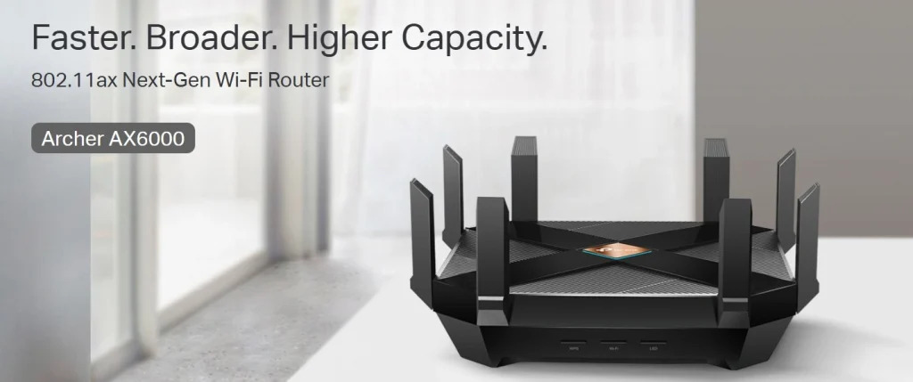Archer AX6000 – ראוטר Wi-Fi 6 מהיר במיוחד עם 8 יציאות LAN ותמיכה ב־2.5Gbps