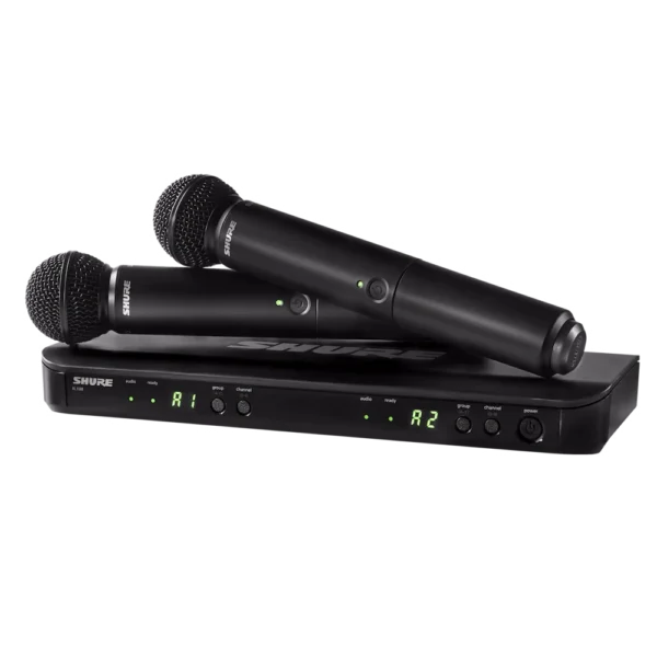 Shure BLX288E/SM58-G18 – מערכת אלחוטית דו־ערוצית
