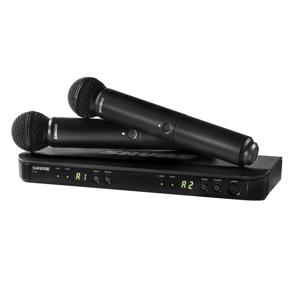 Shure BLX288E/SM58 – חופש תנועה עם צליל אגדי