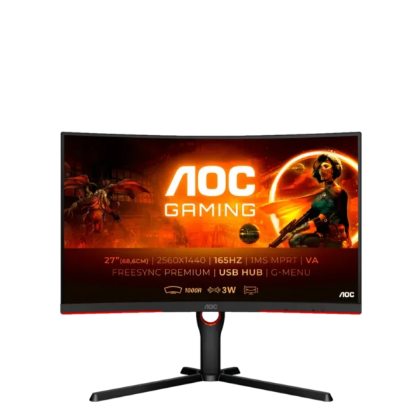 מסך מחשב גיימינג "AOC CQ27G3SU 27