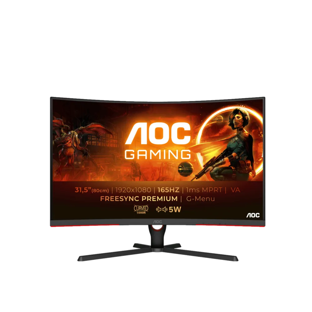 36302-165-32 AOC C32G3AE/BK 32" גיימינג LED מסך מחשב – תמונה 1