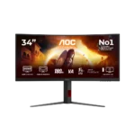 מסך גיימינג קעור 34 אינץ' דגם CU34G4 מבית AOC