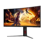 ⁦מסך גיימינג קעור 34 אינץ' דגם CU34G4 מבית AOC⁩ – תמונה ⁦4⁩