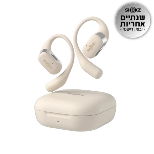 אוזניות  SHOKZ OPENFIT OPEN-EAR בז'