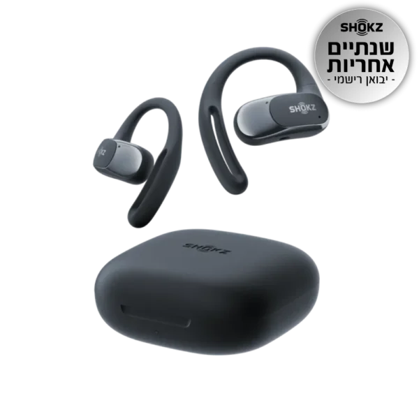 אוזניות OPENFIT AIR בצבע שחור מבית SHOKZ