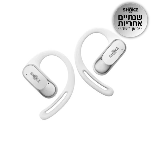 אוזניות OPENFIT AIR בצבע לבן מבית SHOKZ