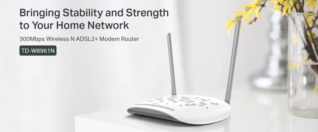מודם ראוטר משולב Wi-Fi N במהירות 300Mbps עם 4 יציאות ויציבות מוכחת