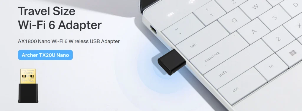Archer TX20U Nano – מתאם Wi-Fi 6 קטן עם ביצועים גדולים