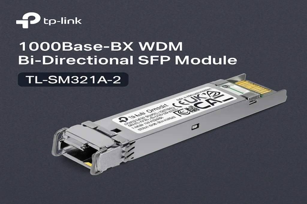 TL-SM321A-2 – מודול SFP (WDM) לתקשורת מהירה על סיב אופטי עד 2 ק"מ