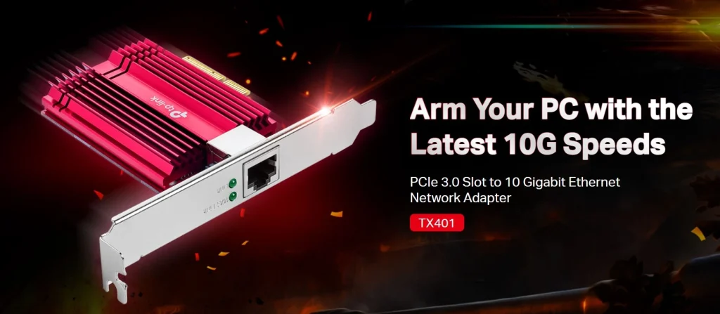 TX401 – כרטיס רשת PCIe במהירות 10Gbps