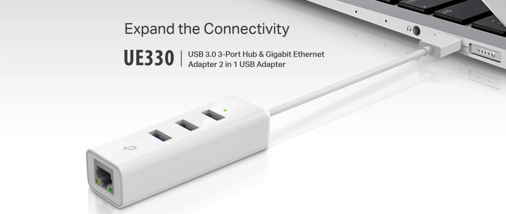 UE330 – מתאם USB 3.0 עם 3 יציאות ו־Gigabit Ethernet במכשיר אחד