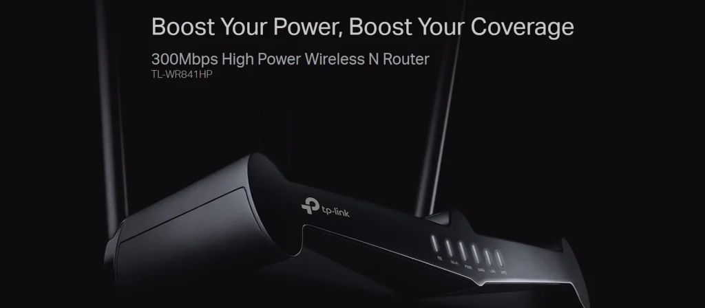 TL-WR841HP – נתב Wi-Fi N עוצמתי 300Mbps עם אנטנות High-Gain וטווח מוגבר