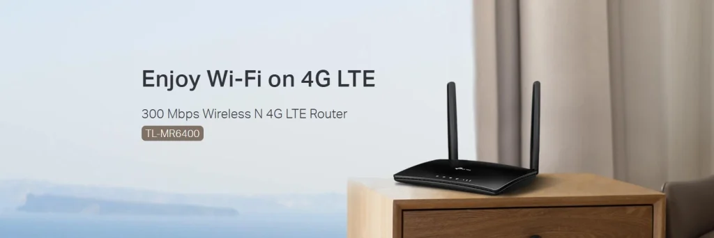 TL-MR6400 – נתב LTE אלחוטי עם מהירות 300Mbps וחריץ SIM מובנה