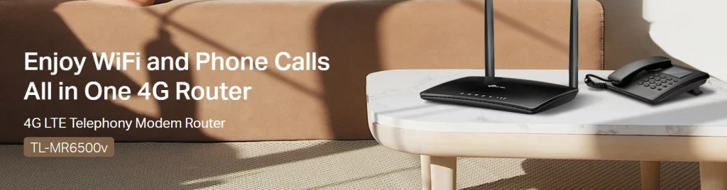 TL-MR6500v – ראוטר טלפוניה LTE N300 עם כניסת SIM