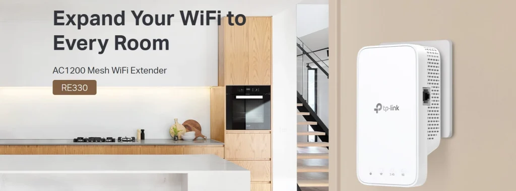 RE330 – מגדיל טווח Wi-Fi AC1200 עם EasyMesh וניהול חכם