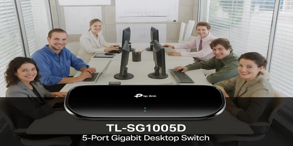 TL-SG1005D – מתג שולחני עם 5 יציאות Gigabit לחיבור מהיר, שקט ופשוט