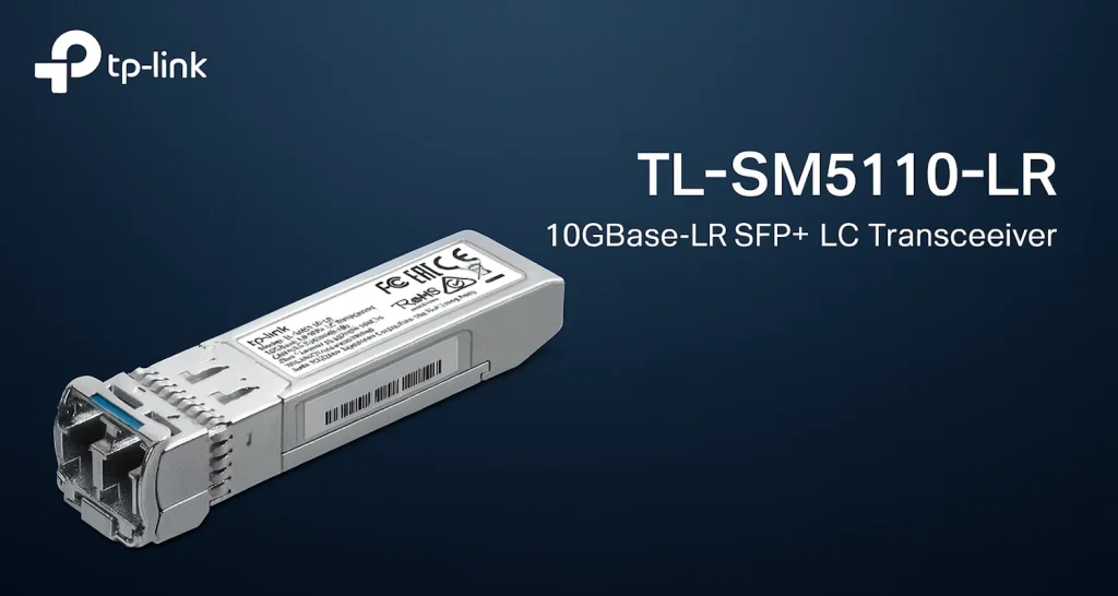 TL-SM5110-LR – מודול +SFP ל־10G על סיב חד־אופטי למרחק של עד 10 ק"מ (8 יחידות)