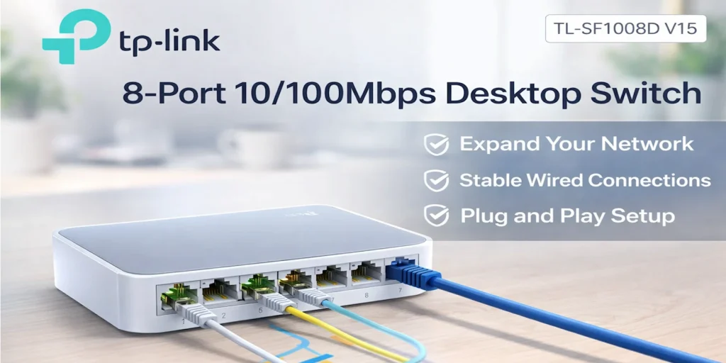 TL-SF1008D – מתג שולחני 8 פורטים 10/100Mbps
