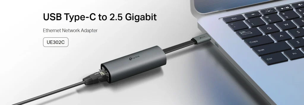 UE302C – מתאם USB-C לרשת 2.5G מהירה במיוחד בעיצוב קומפקטי