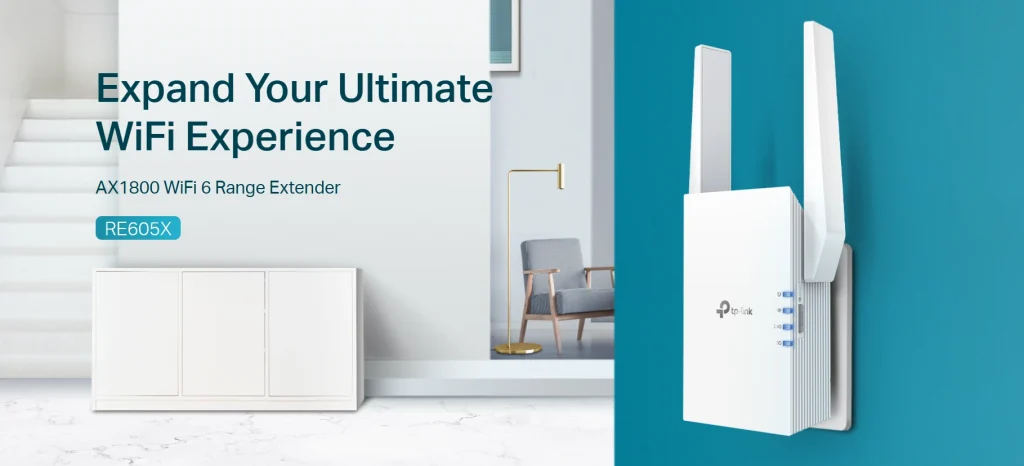 RE605X – מגדיל טווח Wi-Fi 6 מהיר במיוחד עם מהירות AX1800 ותמיכה ב־EasyMesh