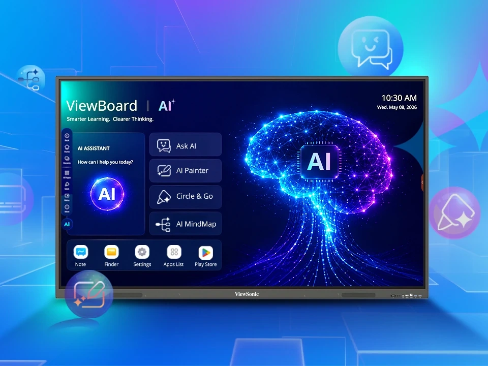אינטראקציה מבוססת AI עם ViewBoard™ לכיתות וחדרי ישיבות