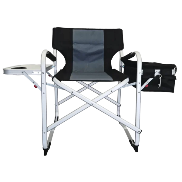 כיסא קמפינג+צידנית Glamp צבע שחור/אפור
