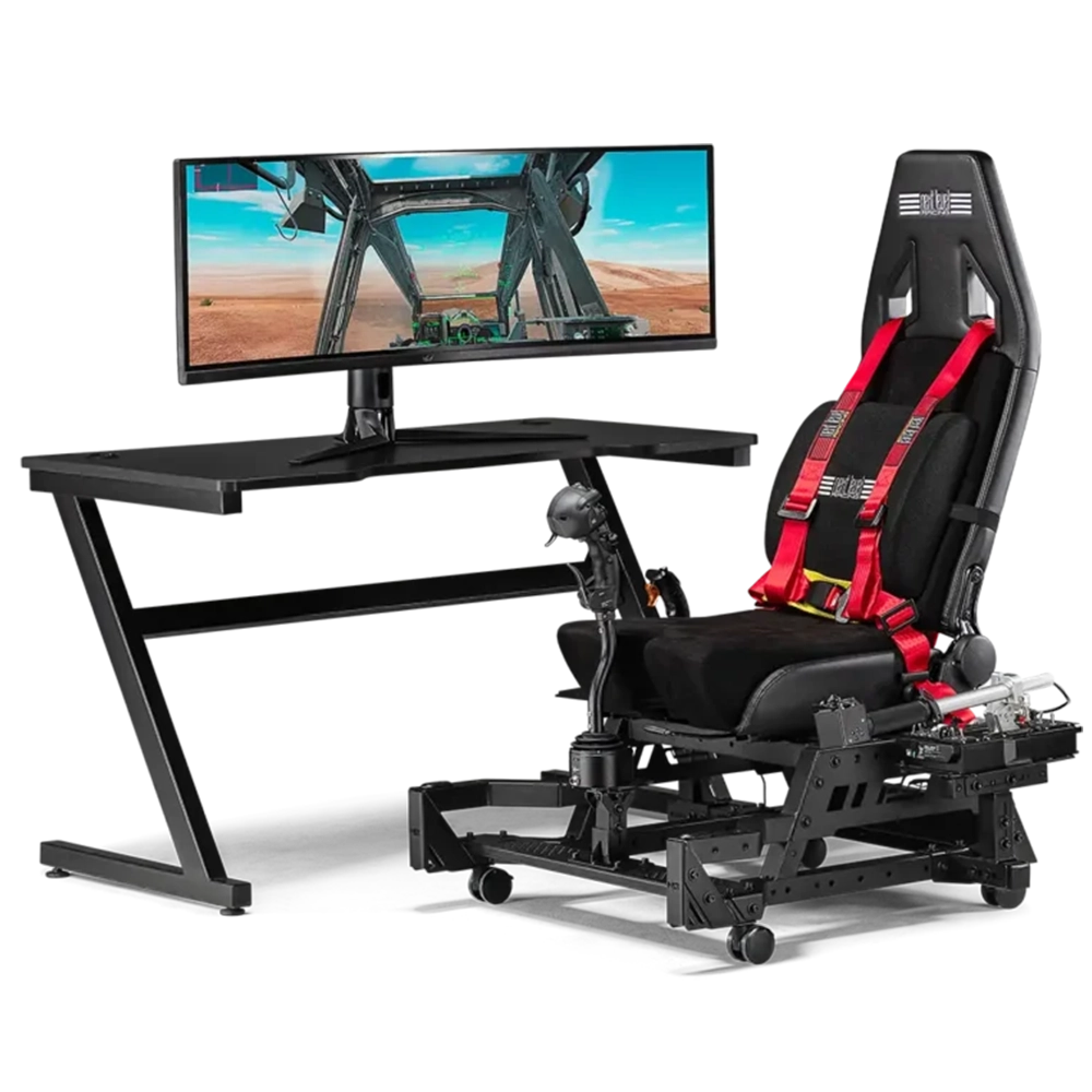 Next Level Racing® Flight Seat Pro – נוחות ארגונומית וחוויית טיסה אמיתית