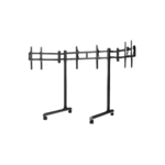 מעמד מסכים עצמאי לשלושה מסכים עד 43 אינץ' דגם Round Tube Freestanding Triple Monitor Stand מבית Next Level Racing