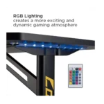 ⁦שולחן גיימינג RAGNAR RGB BLACK⁩ – תמונה ⁦3⁩