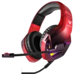 ⁦אוזניות ספארקפוקס H1 RED עם תאורת RGB מתחלפת⁩ – תמונה ⁦2⁩