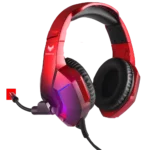 ⁦אוזניות ספארקפוקס H1 RED עם תאורת RGB מתחלפת⁩ – תמונה ⁦3⁩