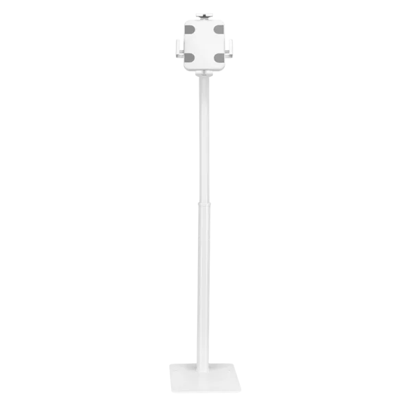 מעמד טאבלט רצפתי LUMI PAD33-01 לבן – פתרון מקצועי לתצוגה בטוחה
