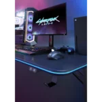 ⁦שולחן גיימינג מקצועי GMD08-1 RGB מבית LUMI⁩ – תמונה ⁦8⁩