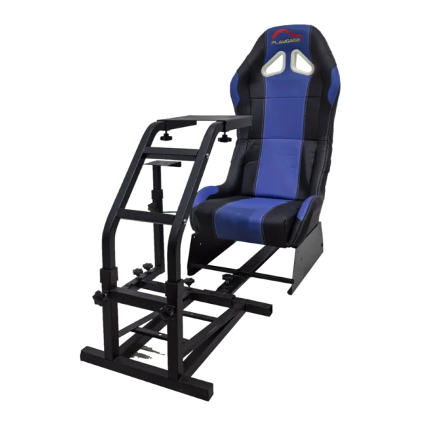 מושב בצבע כחול ושחור RACING SIMULATOR COCKPIT