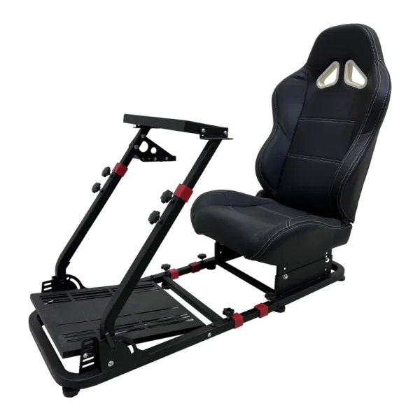 מושב מפואר לסימולטור מירוצים שחור SIMULATOR COCKPIT