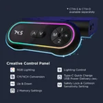 ⁦שולחן גיימינג חשמלי ישיבה-עמידה דגם GMD06‑2 מבית LUMI⁩ – תמונה ⁦2⁩
