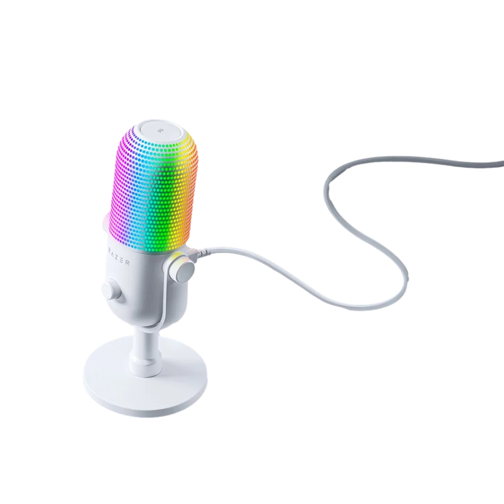 90903-001-43 מיקרופון Seiren V3 Chroma בצבע לבן מבית RAZER – תמונה 1