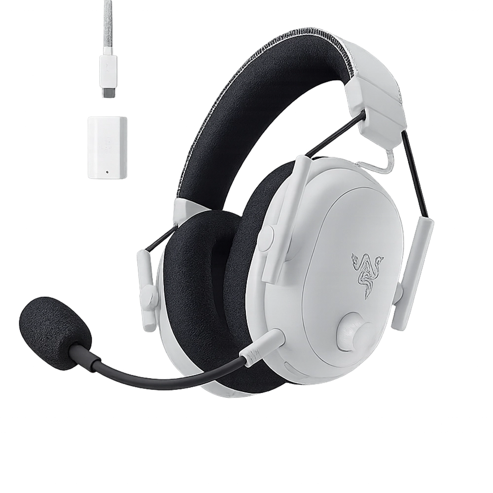 90903-001-52 אוזניות אלחוטיות Razer BlackShark V3 Pro – לבן – תמונה 1