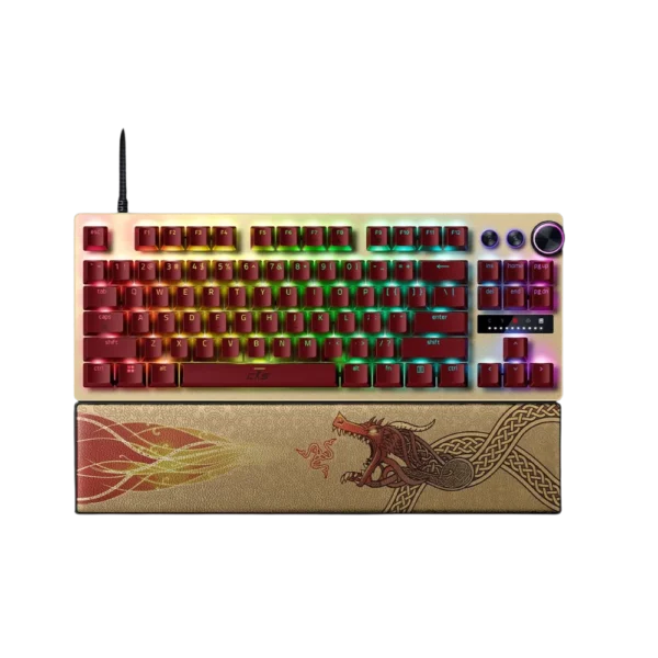 מקלדת גיימינג חוטית דגם Huntsman V3 Pro Tenkeyless Counter Strike 2 Edition מבית Razer