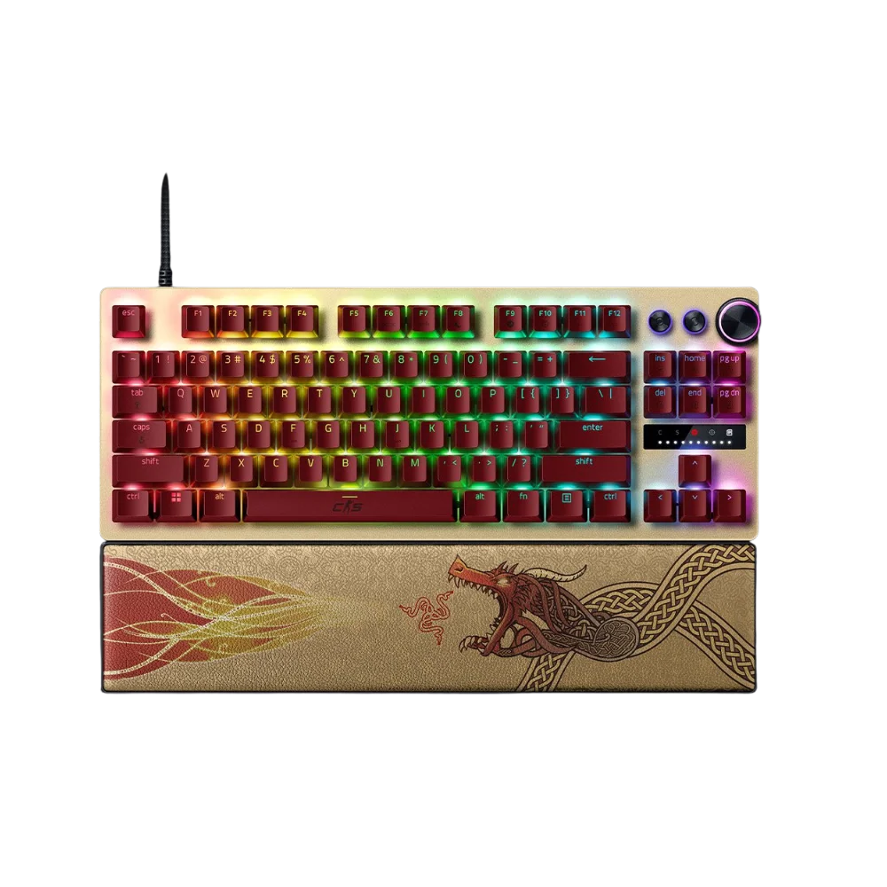 90903-001-76_1 מקלדת גיימינג חוטית דגם Huntsman V3 Pro Tenkeyless Counter Strike 2 Edition מבית Razer – תמונה 1