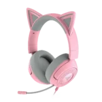 אוזניות גיימינג חוטיות דגם Kraken Kitty V3 X בצבע ורוד מבית Razer