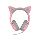 ⁦אוזניות גיימינג חוטיות דגם Kraken Kitty V3 X בצבע ורוד מבית Razer⁩ – תמונה ⁦2⁩
