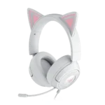 אוזניות גיימינג חוטיות דגם Kraken Kitty V3 X בצבע לבן מבית Razer